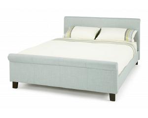 4ft Small Double Ice Coloured Upholstered Fabric Bed Frame
